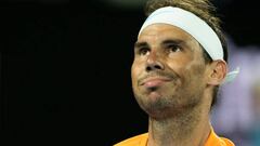 Rafael Nadal, durante su último partido oficial, frente a Mackenzie McDonald en el Open de Australia.