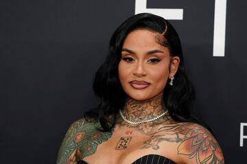 Kehlani posa en la alfombra roja de los Grammys 2025 en ell Crypto.com Arena situado en la ciudad de Los ?ngeles, en California.