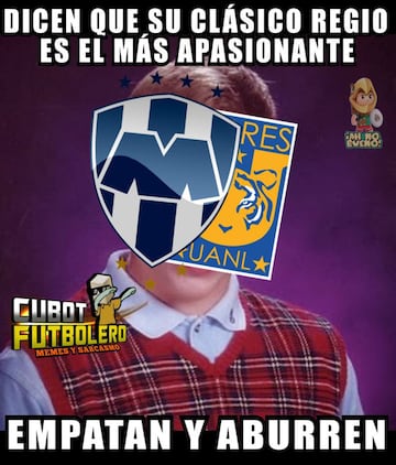 Los memes del Clásico Regio entre Monterrey y Tigres