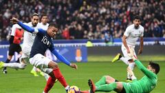 La lesión de Mbappé en imágenes