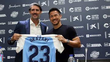 Okazaki: "Si alg¨²n d¨ªa tengo la oportunidad de jugar en el M¨¢laga, no lo dudar¨¦"