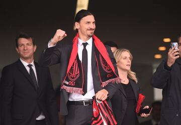 La presentación de Ibra con el Milan