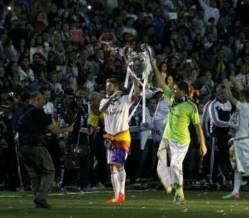 El 24 de Mayo de 2014 El Real Madrid gana la final de  la Champions league en Lisboa frente al Atlético de Madrid
