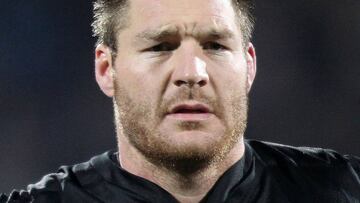 Ali Williams, durante un partido con la camiseta de Nueva Zelanda.