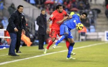 Dani Alves con Lafita.