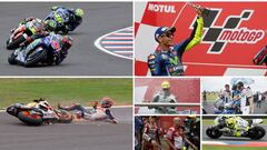 Vi&ntilde;ales, Rossi, Marc M&aacute;rquez, Mir, &Aacute;lex M&aacute;rquez, Lorenzo y Bautista. 