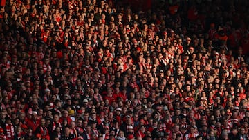 Soccer Football - Bundesliga - 1. FC Union Berlin v Eintracht Frankfurt - Stadion An der Alten Forsterei, Berlin, Germany - November 4, 2023 1. FC Union Berlin fans in the stands during the match REUTERS/Annegret Hilse