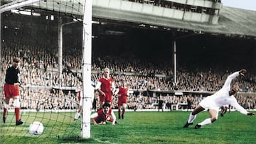 Gol de Di Stéfano contra el Eintracht de Frankfurt durante la final de la Copa de Europa de 1960.