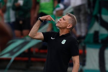 Partido entre Atlético Nacional y Atlético Huila en el estadio Atanasio Girardot, por la sexta fecha de la Liga BetPlay I-2023.