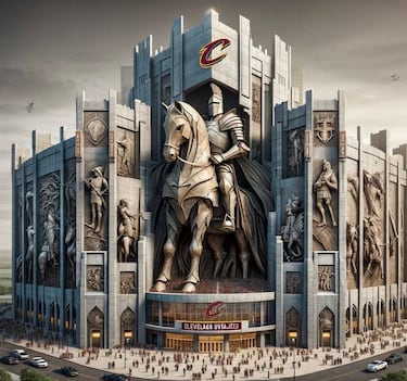 La IA reinventa algunos de los pabellones míticos de la NBA