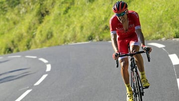Luis Ángel Maté durante la etapa número 14 de la Vuelta a España 2016.