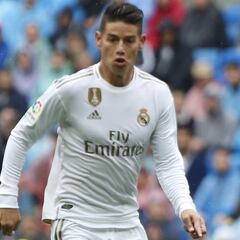 James vuelve a la Champions con el Madrid dos años después