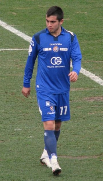 2009: Pedro Morales con 16 goles en Dinamo Zagreb (Croacia).