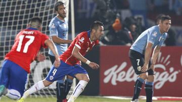 La 'Roja' vs Uruguay en Copa América.