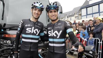 Mikel Nieve y Mikel Landa.