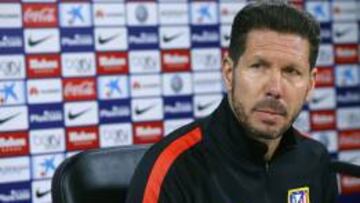 Simeone, en rueda de prensa.