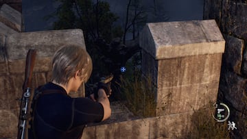 resident evil 4 remake medallones azules puerta castillo