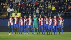 El Atleti, en Vila-real, en 2017.