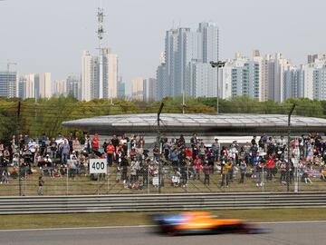 El piloto español durante la clasificación en Shanghái