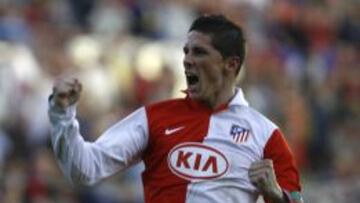 Fernando Torres celebrando un gol como colchonero. Volver&aacute; a hacerlo.
 