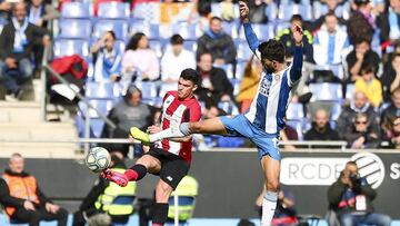 Didac Vila, en un partido con el Espanyol.