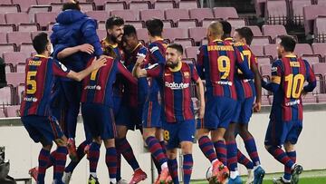 Barcelona overturned a 2-0 deficit from the first leg against Sevilla that sends them to the Copa del Rey final, with goals from Dembélé, Piqué and Braithwaite.