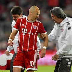 Robben y Boateng, lesionados