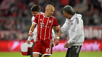 Robben y Boateng, lesionados