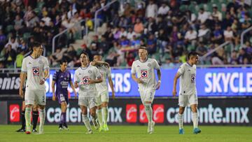 Mateusz Bogusz celebrates his goal 0-1 of Cruz Azul during the10th round match between Mazatlan FC and Cruz Azul as part of the Liga BBVA MX, Torneo Clausura 2025 at El Encanto Stadium, on February 28, 2025 in Mazatlan, Sinaloa, Mexico.