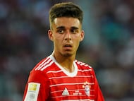WASHINGTON, DC - JULY 20: Bayern Munich forward Copado Lucas (46 an international friendly match between D.C United and Bayern Munich, on July 20, 2022, at Audi Field, in Washington, DC. (Photo by Tony Quinn/Icon Sportswire via Getty Images)