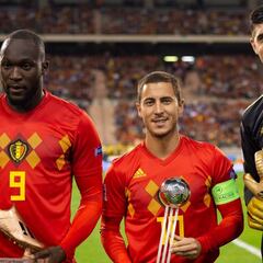 Hazard y Courtois, en el XI belga histórico para el diario HLN