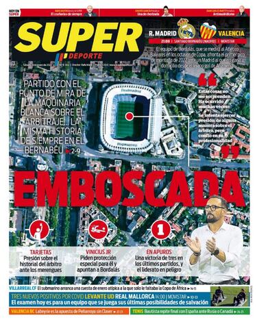 La prensa de Valencia acusa al Madrid de presionar al ¨¢rbitro