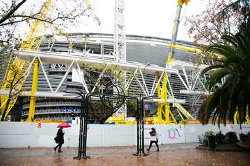 Así avanzan las obras del Bernabéu por dentro y por fuera