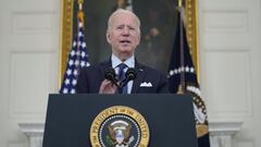 President Joe Biden speaks about the COVID-19 vaccination program, in the State Dining Room of the White House, Tuesday, May 4, 2021, in Washington. (AP Photo/Evan Vucci)