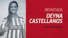 Deyna Castellanos ya es jugadora del Atl&eacute;tico.