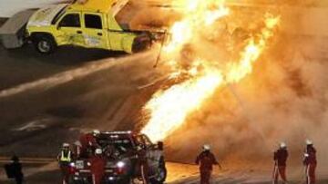 Keselowski 'tuiteó' una foto en plena Daytona 500