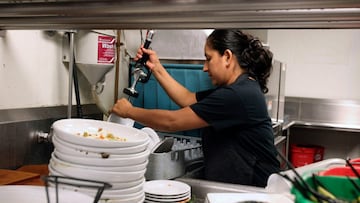 La industria de los servicios cuenta con gran demanda en los Estados Unidos. Descubre cu¨¢nto ganan los lavaplatos por hora y al a?o.