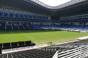 Estadio BBVA Bancomer (Estadio de Futbol de Monterrey), que tiene capacidad para 53 500 espectadores.
