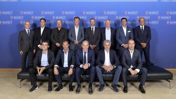 Zidane se sentó junto a dos de sus 'víctimas europeas' en 2017