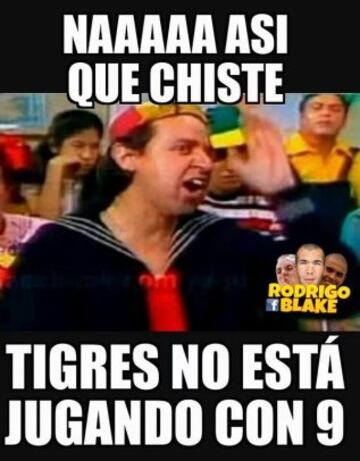 Los mejores memes de la victoria de Tigres ante Pumas