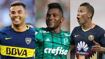 Edwin Cardona, Frank Fabra, Juan Fernando Quintero, Marlos Moreno, Leonel &Aacute;lavarez... algunos ejemplos de colombianos en clubes grandes de Am&eacute;rica