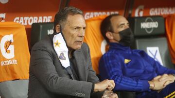 Soccer Football - Copa Libertadores - Round of 16 - Second leg - Atletico Mineiro v Boca Juniors - Estadio Mineirao, Belo Horizonte, Brazil - July 20, 2021 Boca Juniors coach Miguel Angel Russo Pool via REUTERS/Bruna Prado
