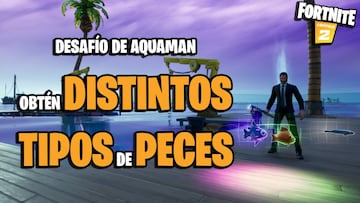 Fortnite - Desaf&iacute;o de Aquaman: &iquest;c&oacute;mo atrapar diferentes tipos de peces?