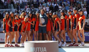 Rafa Nadal en el Madrid Open 2013, ganó a Stanislas Wawrinka por 6-2, 6-4.