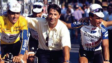 Indurain, Echavarri y Magro.