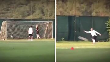 Si entrenas con Quaresma puede ocurrir esto: Karius no vio ni pasar la pelota