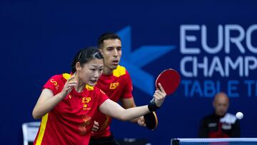 25/11/22 TENIS DEMESA PING PONG 
SELECCION ESPAÑOLA ESPAÑA DOBLES MIXTO 
MARIA XIAO Y ALVARO ROBLES