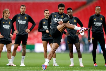 Jude Bellingham durante la sesión de entrenamiento.