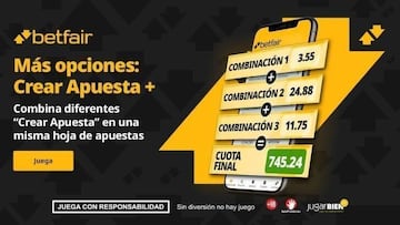 El Crear Apuesta + de Betfair para la jornada 30 de LaLiga EA Sports