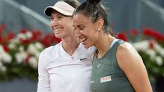 Sara Sorribes y Cristina Bucsa, en el Madrid Open.